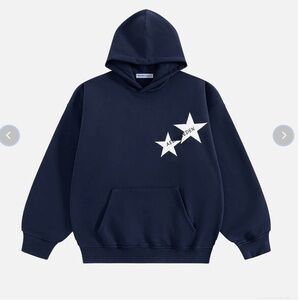Aelfric Eden Navy Star Logo Hoodie